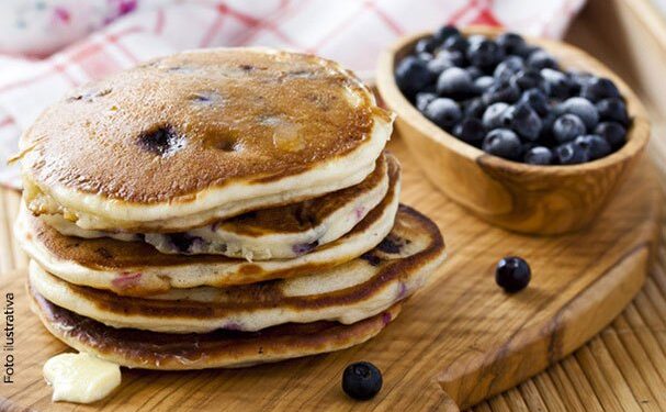 Hot cakes de harina de amaranto