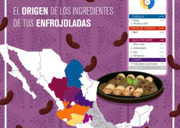 El Origen de los ingredientes de tus Enfrojoladas