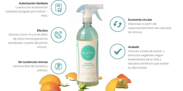 Investigadores peruanos crean desinfectante a base de frutas